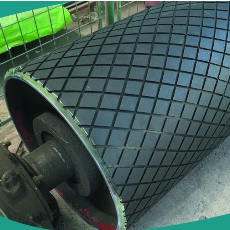 Diamond Groove Pulley Lagging Sheet Shandong Aolong Group Co Ltd